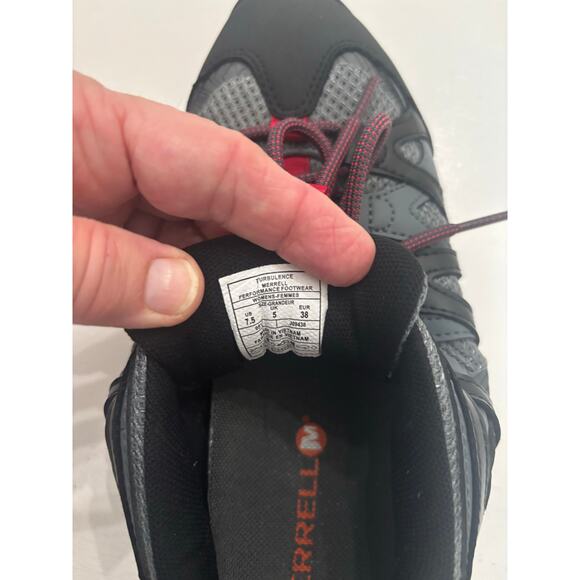 Merrell Siren Sport 2 Women’s Hiking Shoes  Turbulence Gray/Red, Size 7.5 - Picture 7 of 9